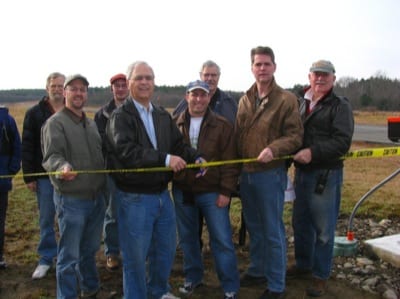 Cutting the ribbon on the new PAPI system