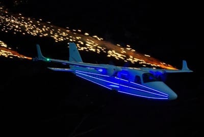 Tecnam P2006T Twin Paralympics Opening Ceremony copyright Paul Johnson, Flightline UK