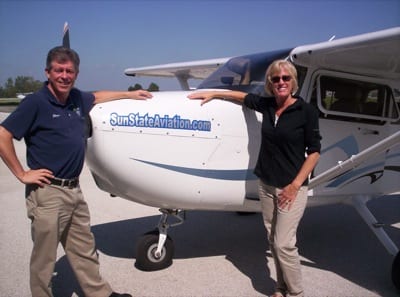 SunState CEO Steve Graham and Leah Dunn