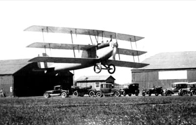 4 Rohlfs in the Curtiss Wasp on Sept. 18, 1919, at the beginning of the flight that would set the new world record of 34,610 feet, which would be the greatest for a non-supercharged engine.