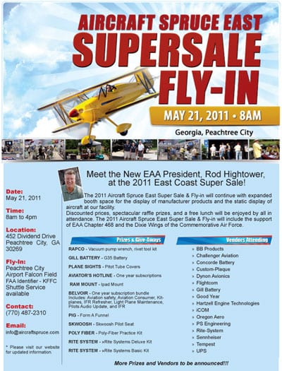 Aircraft Spruce East Supersale Fly-In
